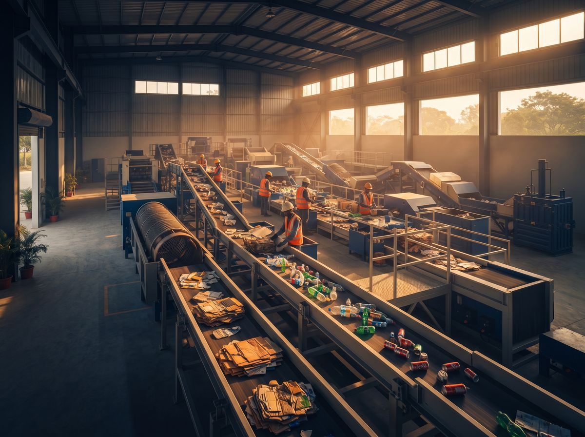 Waste sorting and recycling facility